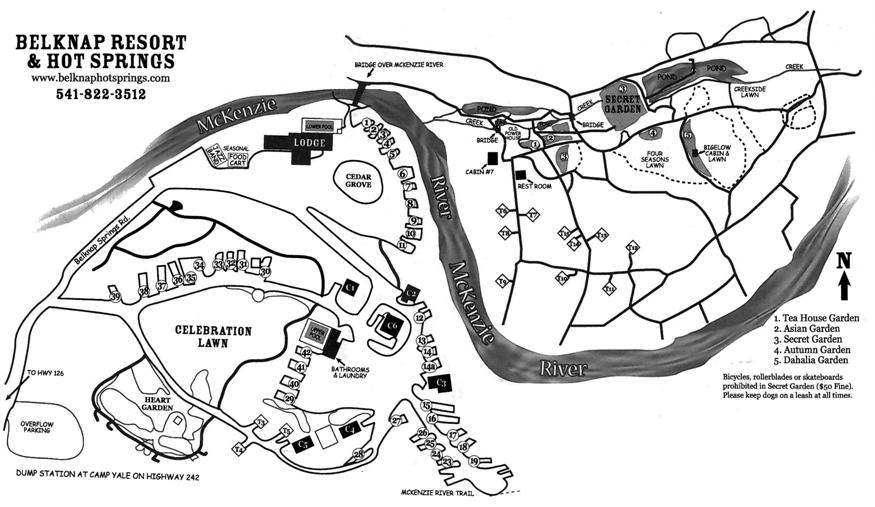 Belknap Hot Springs RV Park Map
